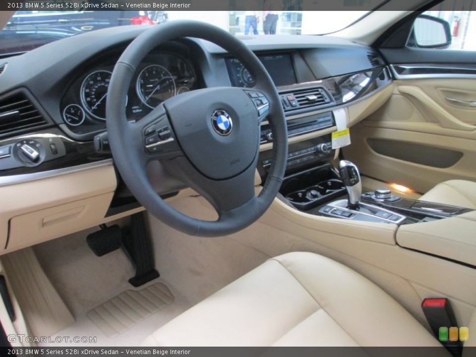 Venetian Beige Interior Prime Interior for the 2013 BMW 5 Series 528i xDrive Sedan #69425605