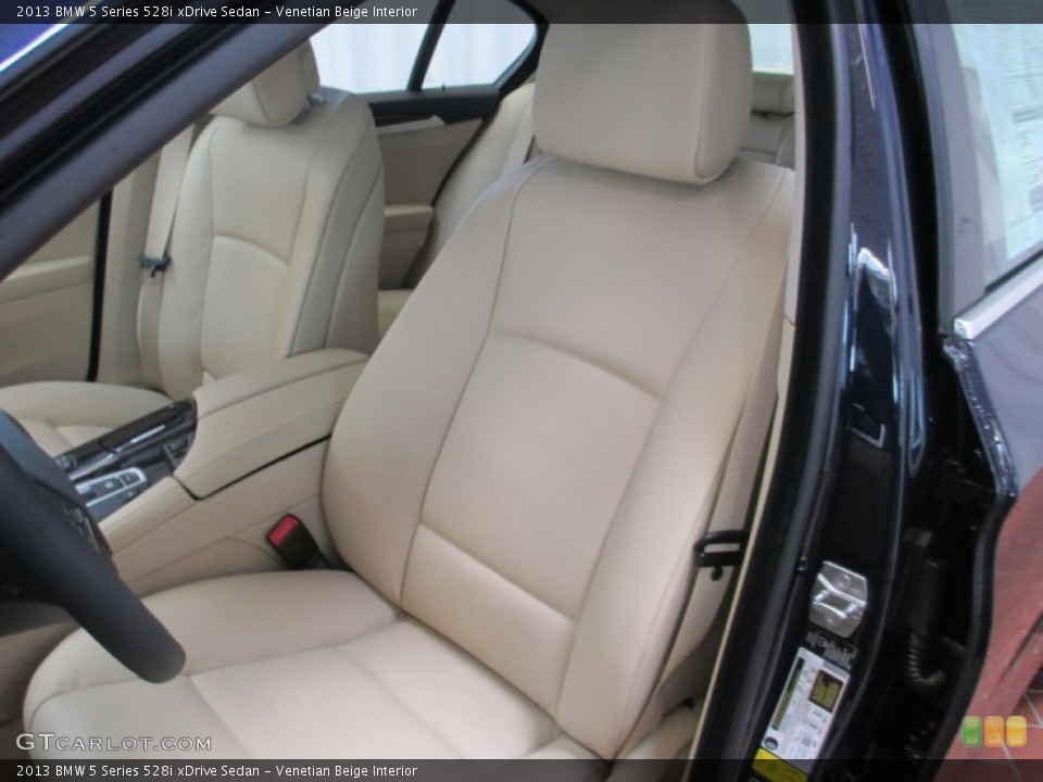 Venetian Beige Interior Front Seat for the 2013 BMW 5 Series 528i xDrive Sedan #69425617