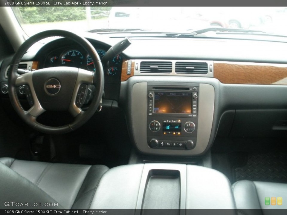Ebony Interior Dashboard for the 2008 GMC Sierra 1500 SLT Crew Cab 4x4 #69425656