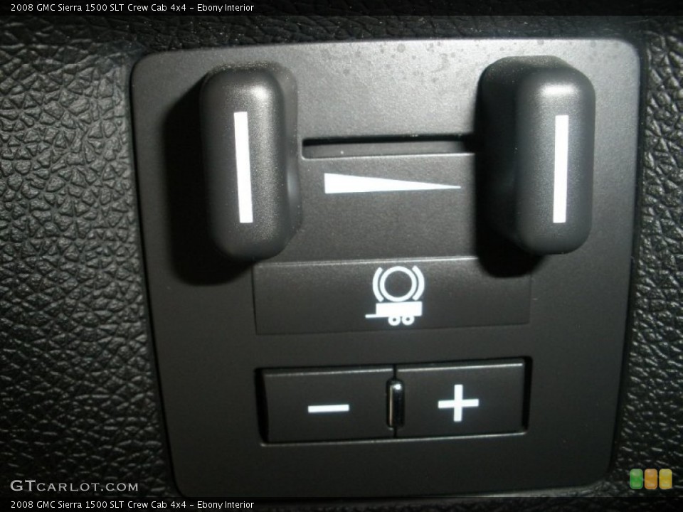 Ebony Interior Controls for the 2008 GMC Sierra 1500 SLT Crew Cab 4x4 #69425878