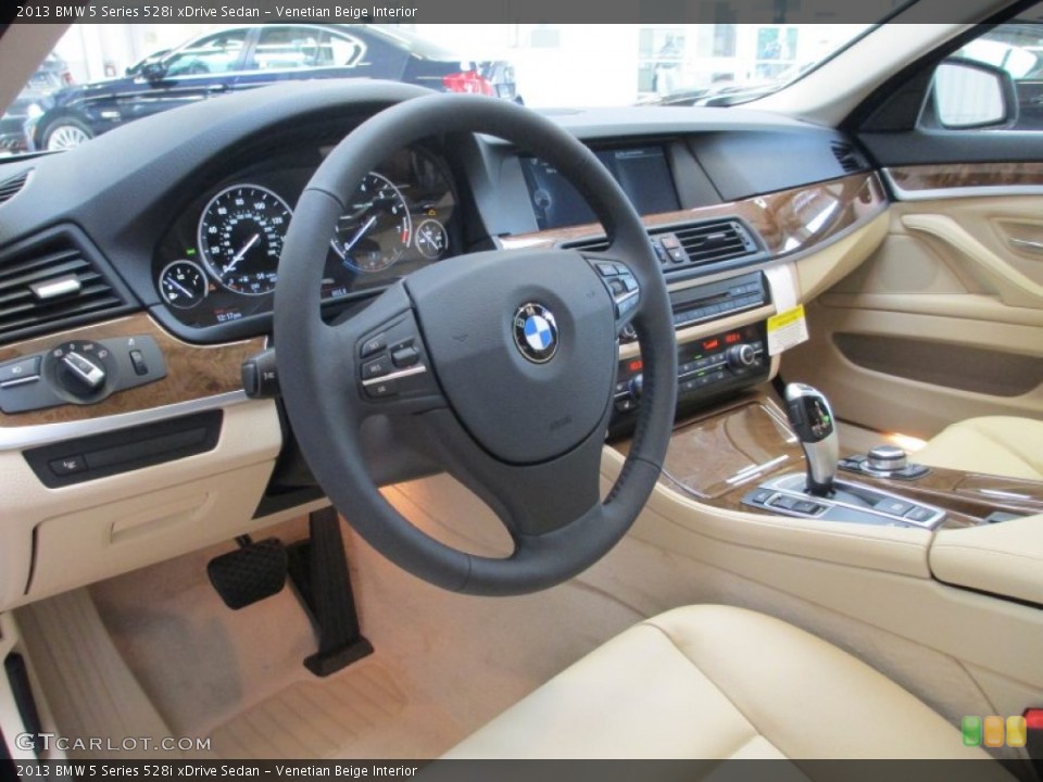 Venetian Beige Interior Prime Interior for the 2013 BMW 5 Series 528i xDrive Sedan #69426070