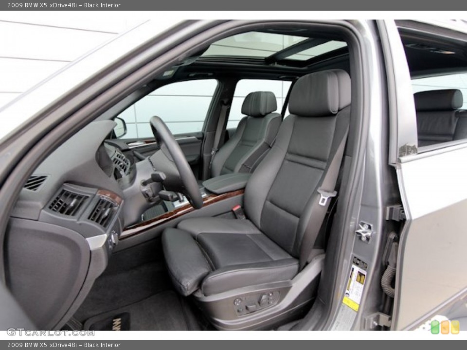 Black Interior Front Seat for the 2009 BMW X5 xDrive48i #69426532