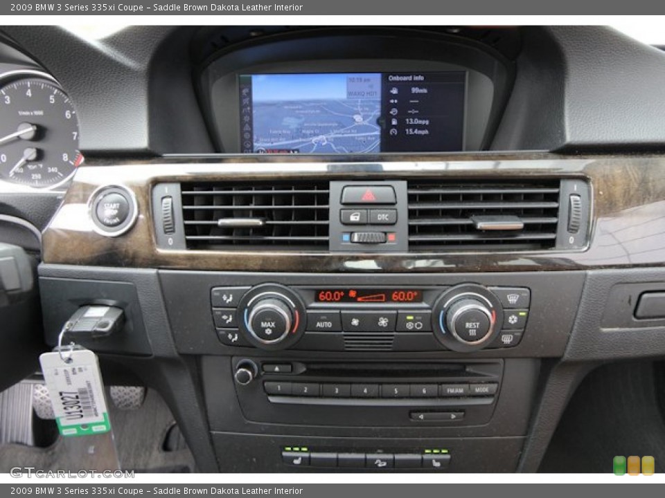 Saddle Brown Dakota Leather Interior Controls for the 2009 BMW 3 Series 335xi Coupe #69426805