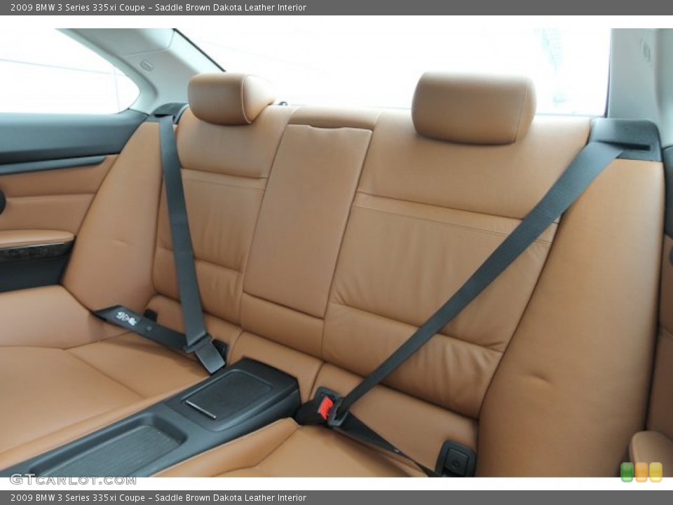 Saddle Brown Dakota Leather Interior Rear Seat for the 2009 BMW 3 Series 335xi Coupe #69426823