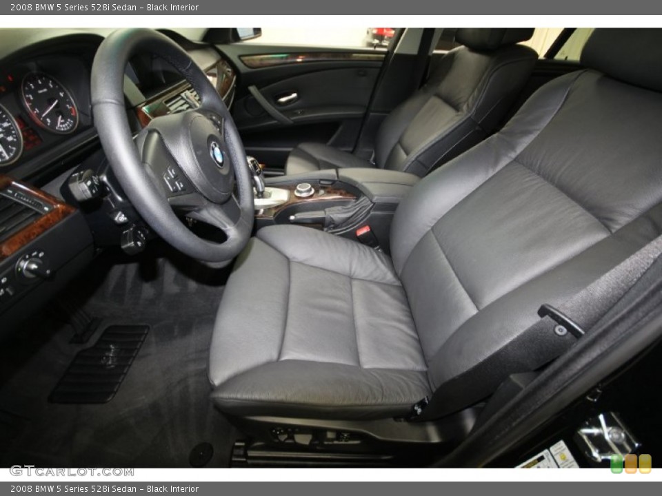 Black Interior Photo for the 2008 BMW 5 Series 528i Sedan #69427234