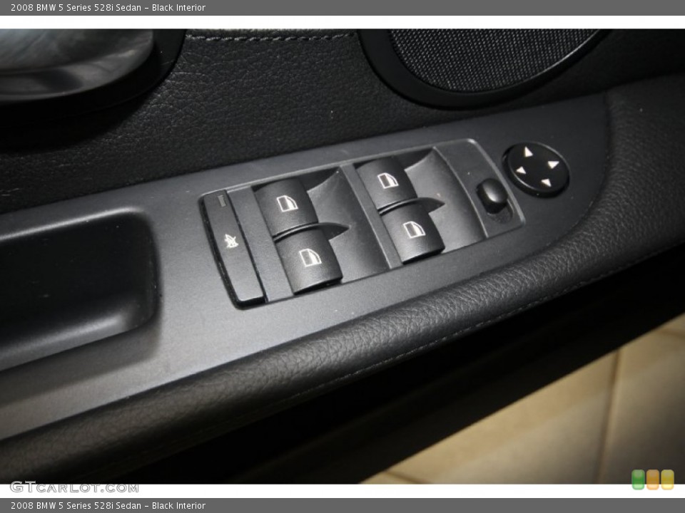 Black Interior Controls for the 2008 BMW 5 Series 528i Sedan #69427363