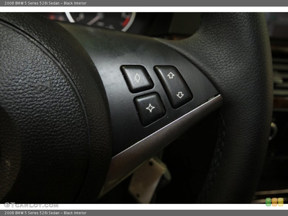 Black Interior Controls for the 2008 BMW 5 Series 528i Sedan #69427455
