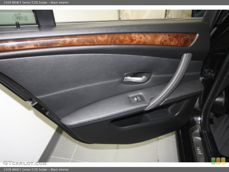 Black Interior Door Panel for the 2008 BMW 5 Series 528i Sedan #69427480