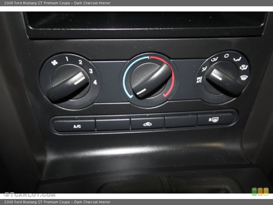 Dark Charcoal Interior Controls for the 2006 Ford Mustang GT Premium Coupe #69429301