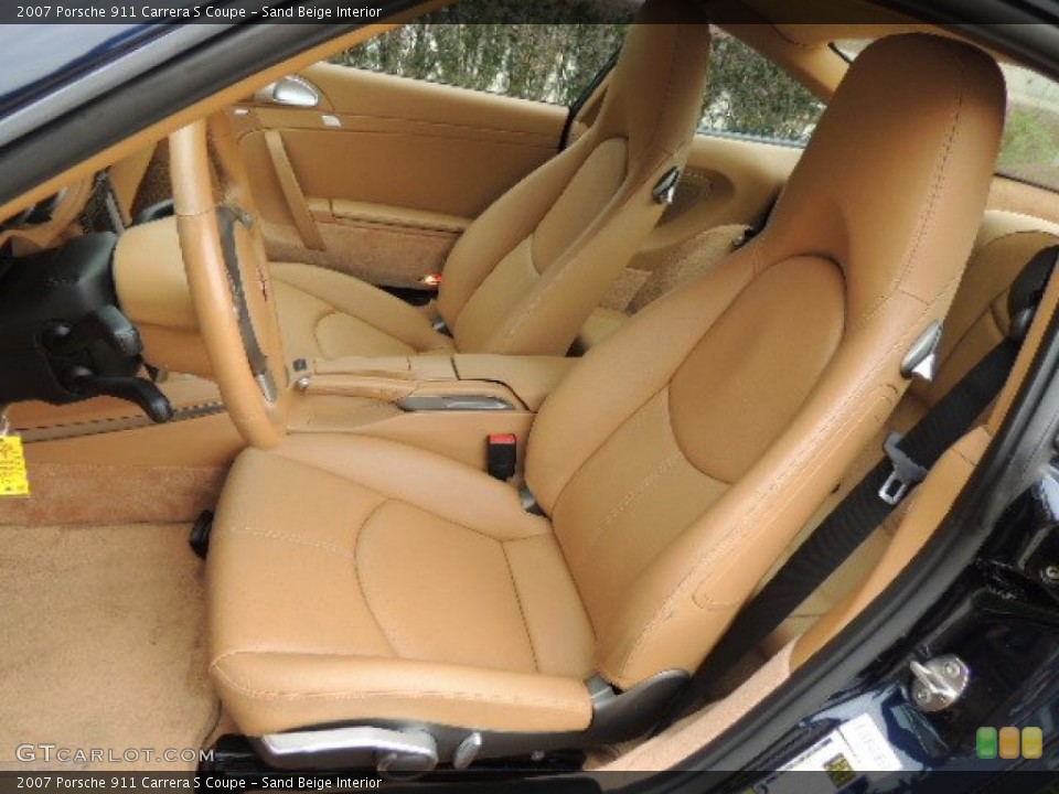 Sand Beige Interior Photo for the 2007 Porsche 911 Carrera S Coupe #69430162