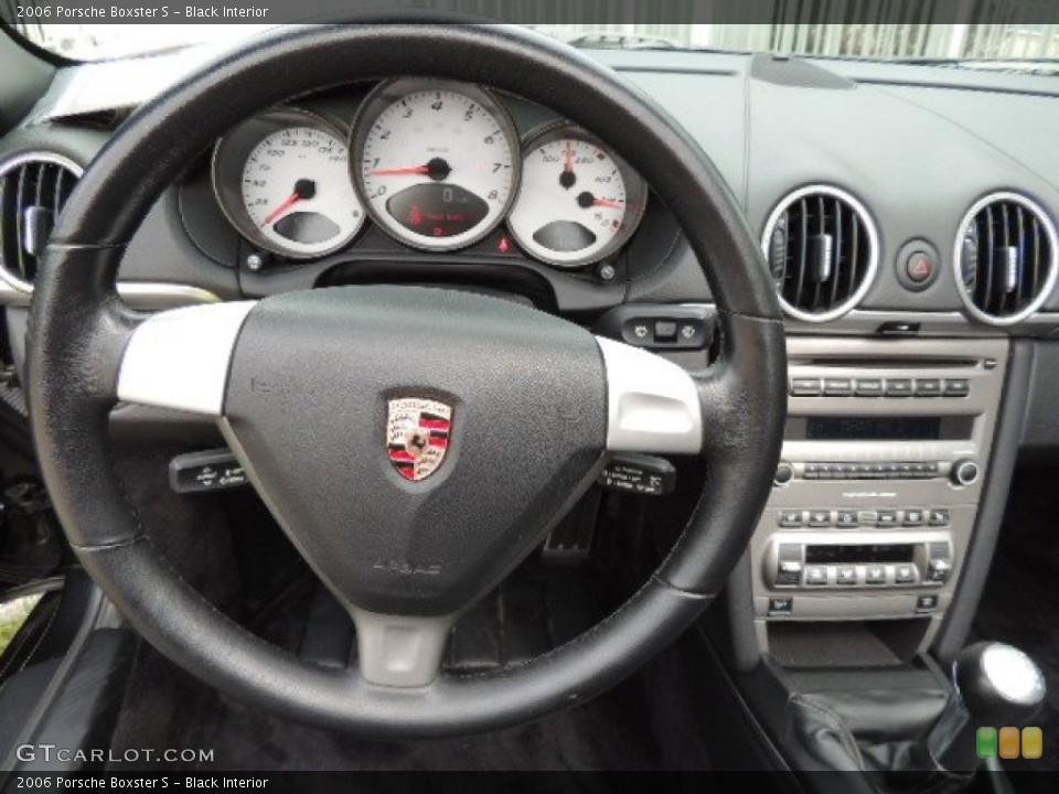 Black Interior Dashboard for the 2006 Porsche Boxster S #69430642