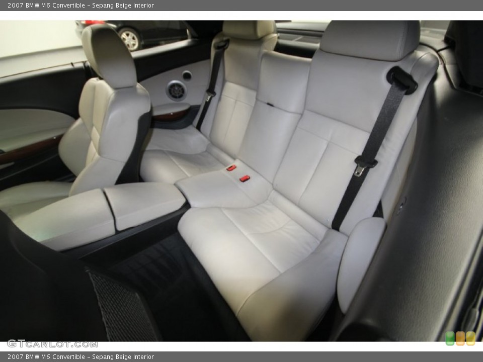 Sepang Beige Interior Rear Seat for the 2007 BMW M6 Convertible #69430693