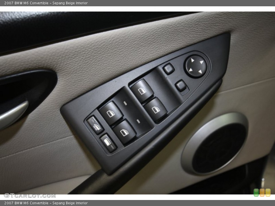 Sepang Beige Interior Controls for the 2007 BMW M6 Convertible #69430708