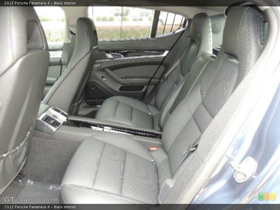 Black Interior Rear Seat for the 2013 Porsche Panamera 4 #69430797