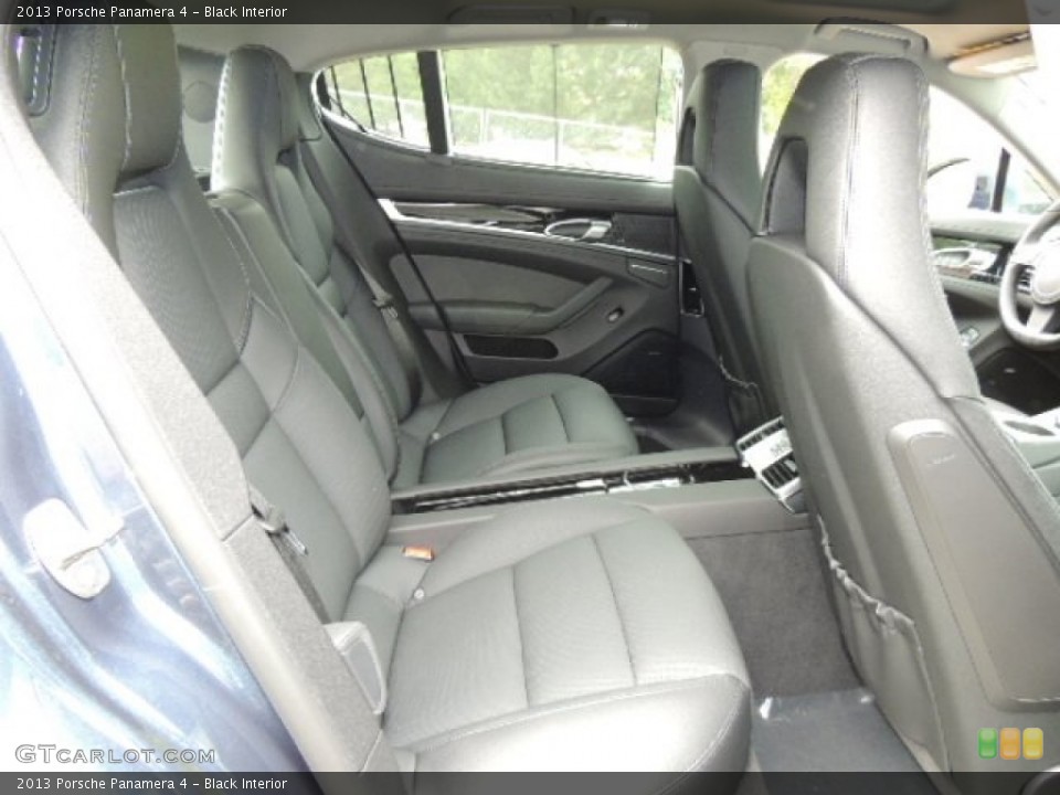 Black Interior Rear Seat for the 2013 Porsche Panamera 4 #69430816