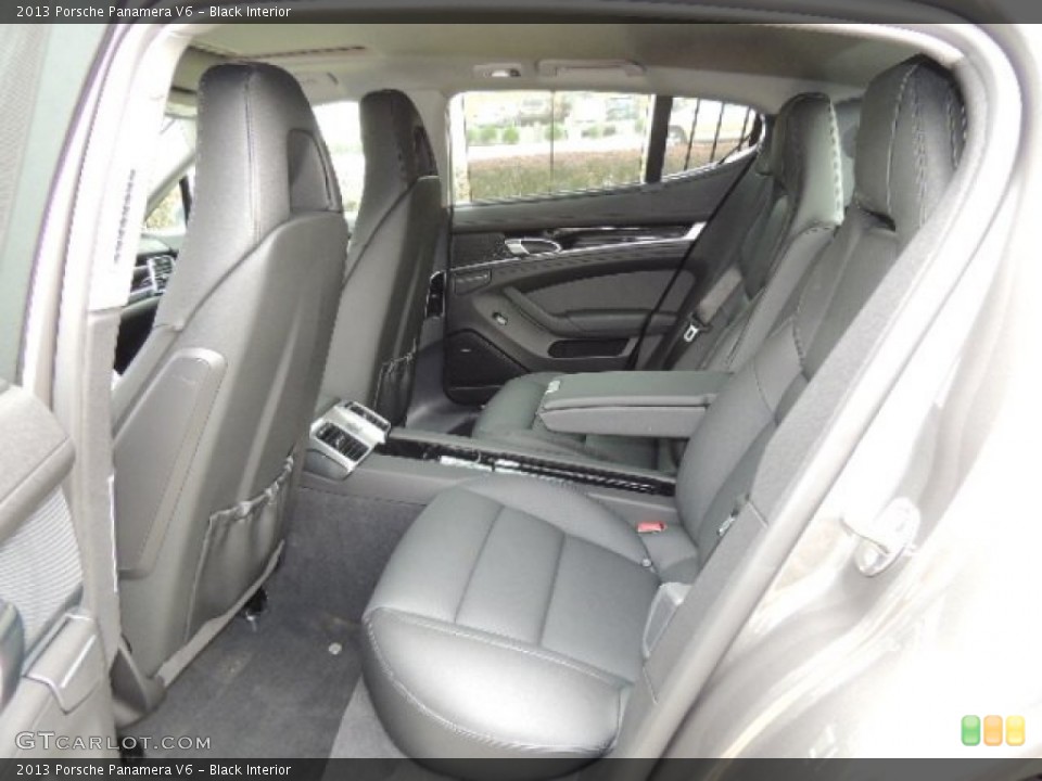Black Interior Rear Seat for the 2013 Porsche Panamera V6 #69431086