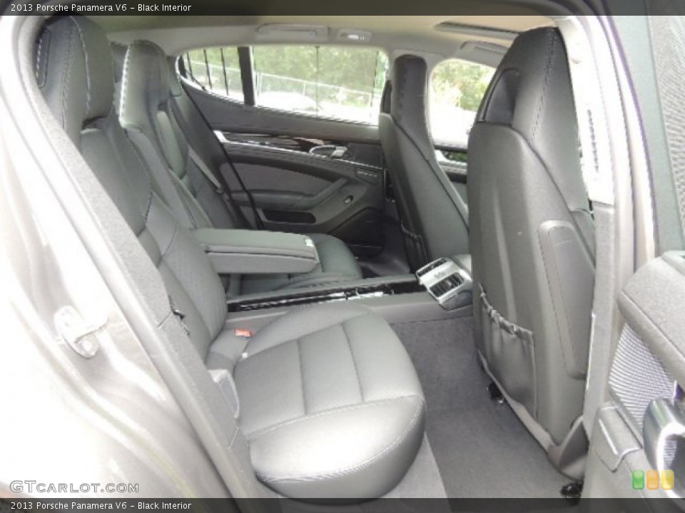 Black Interior Rear Seat for the 2013 Porsche Panamera V6 #69431101