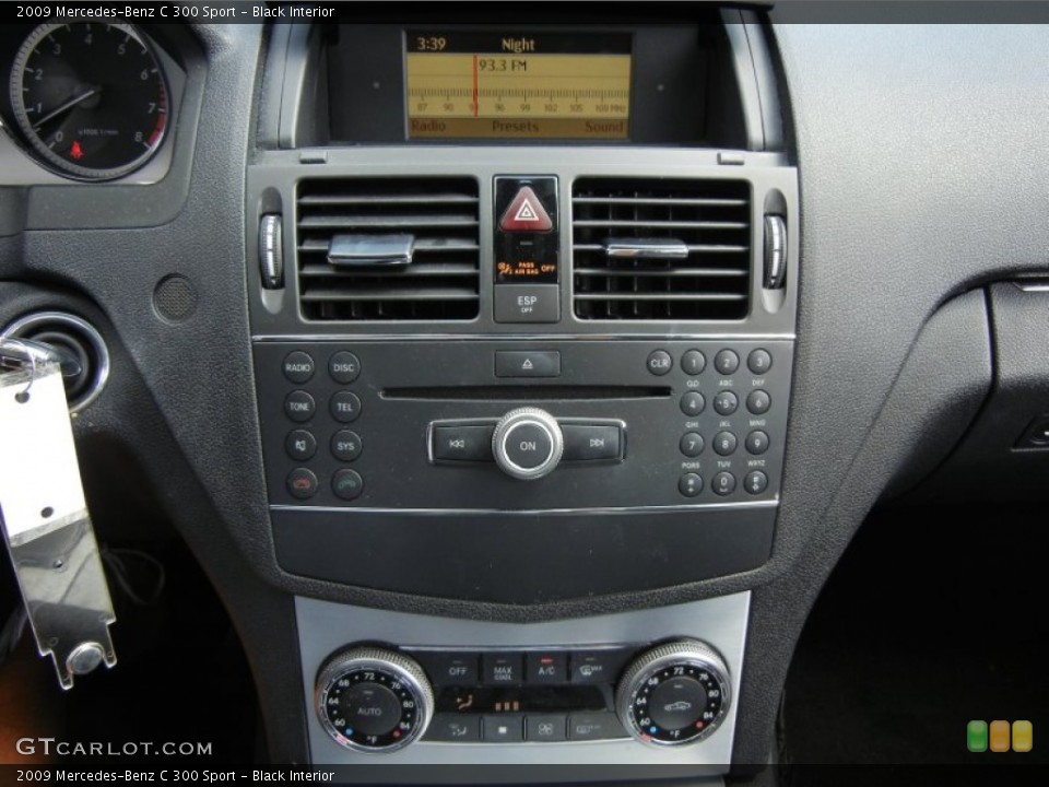 Black Interior Controls for the 2009 Mercedes-Benz C 300 Sport #69432592