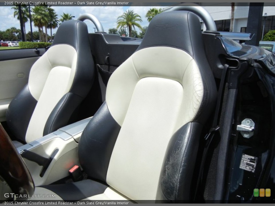 Dark Slate Grey/Vanilla Interior Front Seat for the 2005 Chrysler Crossfire Limited Roadster #69432829