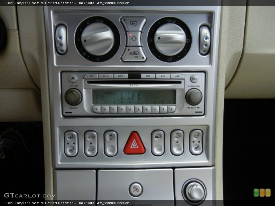Dark Slate Grey/Vanilla Interior Controls for the 2005 Chrysler Crossfire Limited Roadster #69432898