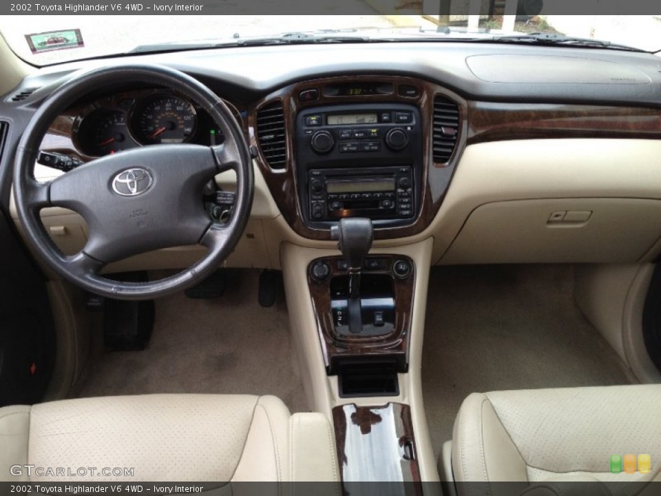 Ivory Interior Dashboard for the 2002 Toyota Highlander V6 4WD #69433378