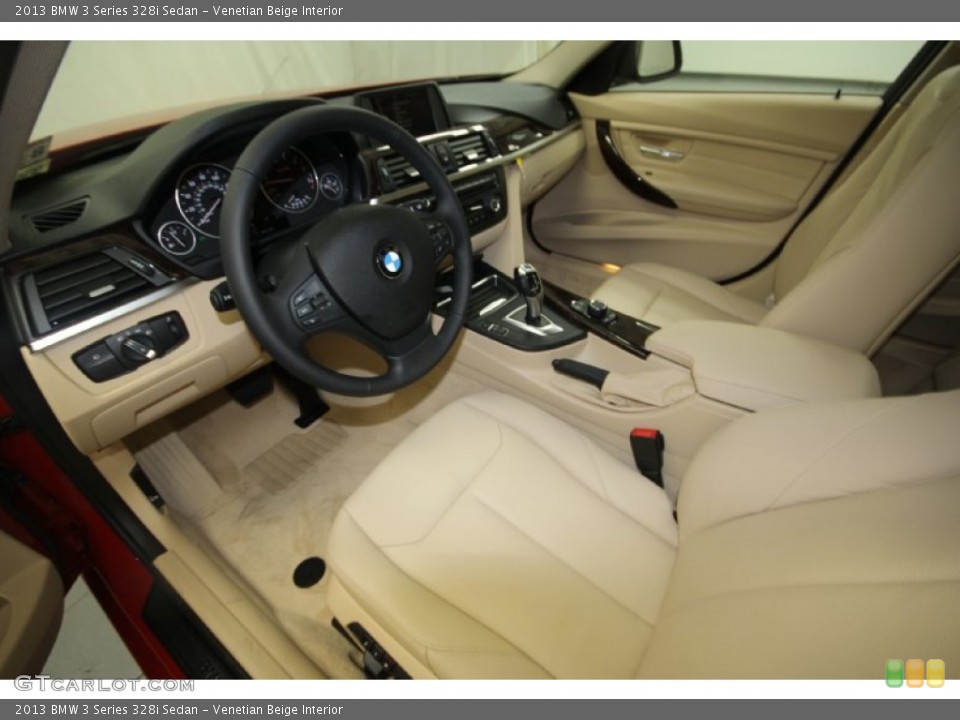 Venetian Beige Interior Prime Interior for the 2013 BMW 3 Series 328i Sedan #69433924