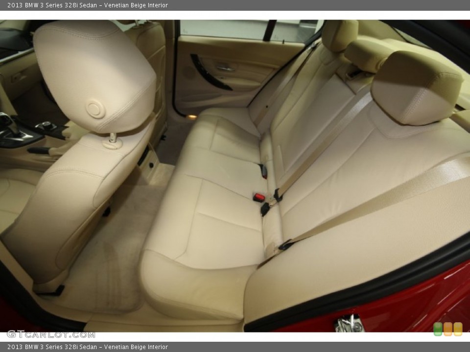 Venetian Beige Interior Rear Seat for the 2013 BMW 3 Series 328i Sedan #69433930