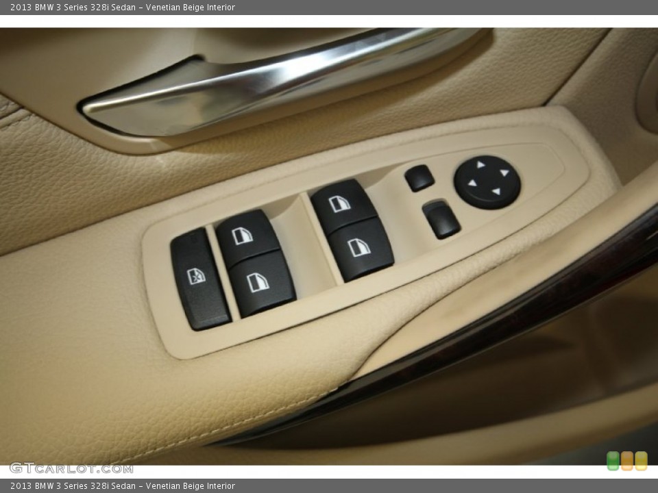 Venetian Beige Interior Controls for the 2013 BMW 3 Series 328i Sedan #69433945
