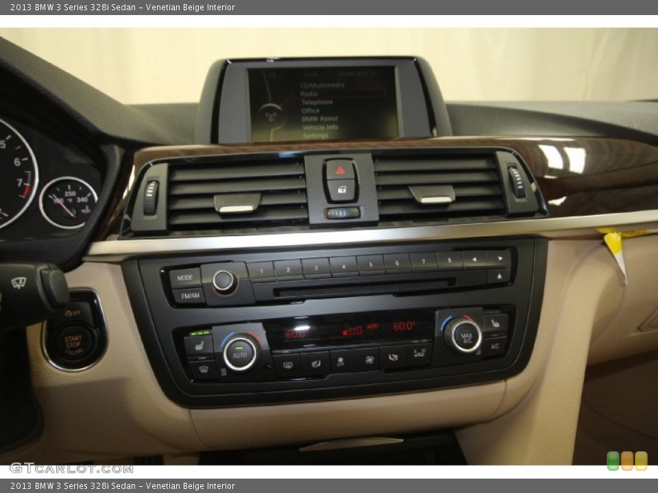 Venetian Beige Interior Controls for the 2013 BMW 3 Series 328i Sedan #69433960