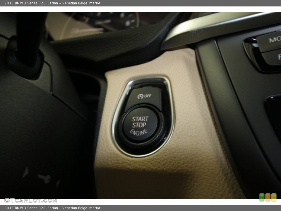 Venetian Beige Interior Controls for the 2013 BMW 3 Series 328i Sedan #69433987