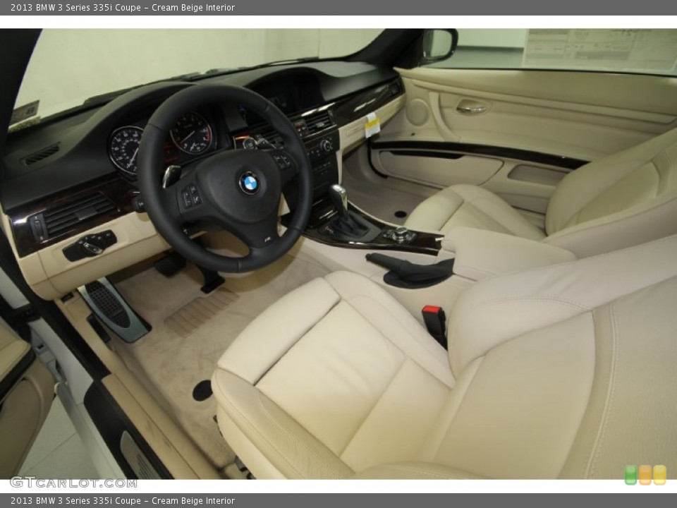 Cream Beige Interior Prime Interior for the 2013 BMW 3 Series 335i Coupe #69434143