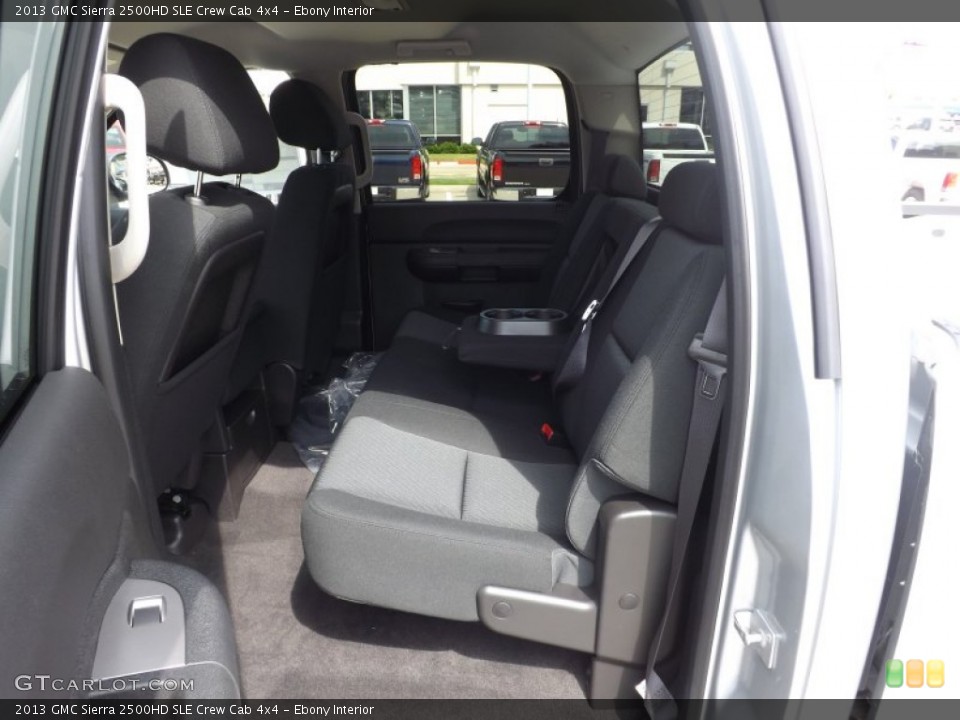 Ebony Interior Rear Seat for the 2013 GMC Sierra 2500HD SLE Crew Cab 4x4 #69436600