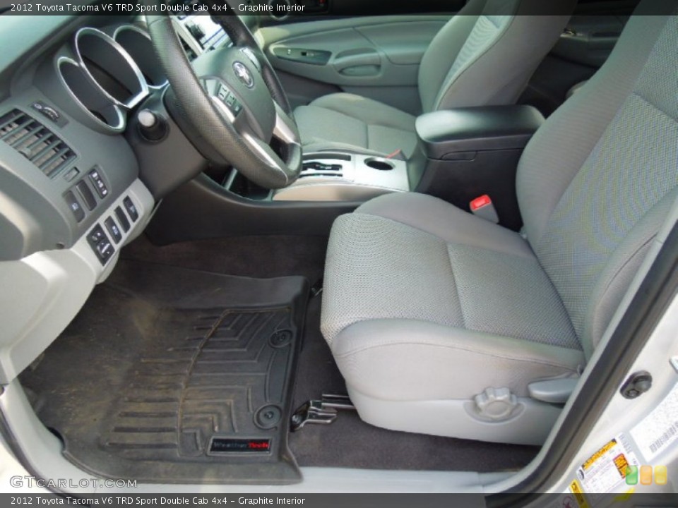 Graphite Interior Front Seat for the 2012 Toyota Tacoma V6 TRD Sport Double Cab 4x4 #69436852