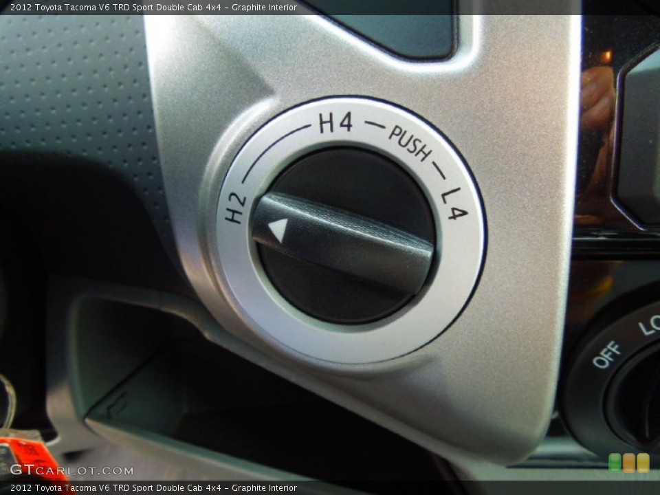 Graphite Interior Controls for the 2012 Toyota Tacoma V6 TRD Sport Double Cab 4x4 #69436900