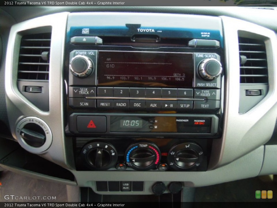 Graphite Interior Audio System for the 2012 Toyota Tacoma V6 TRD Sport Double Cab 4x4 #69436918