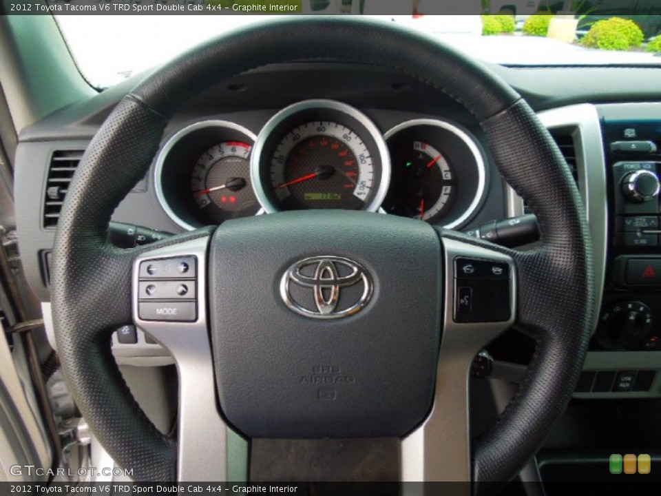 Graphite Interior Steering Wheel for the 2012 Toyota Tacoma V6 TRD Sport Double Cab 4x4 #69436927