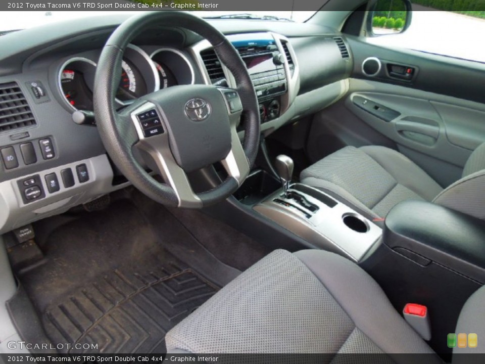 Graphite Interior Prime Interior for the 2012 Toyota Tacoma V6 TRD Sport Double Cab 4x4 #69437041