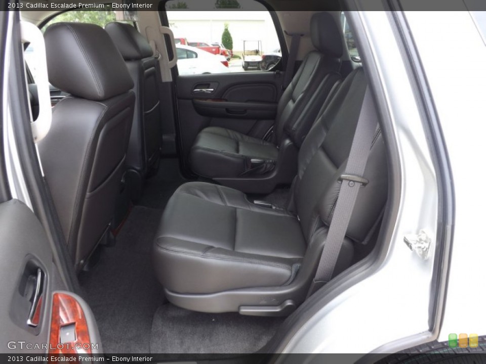 Ebony Interior Rear Seat for the 2013 Cadillac Escalade Premium #69437053