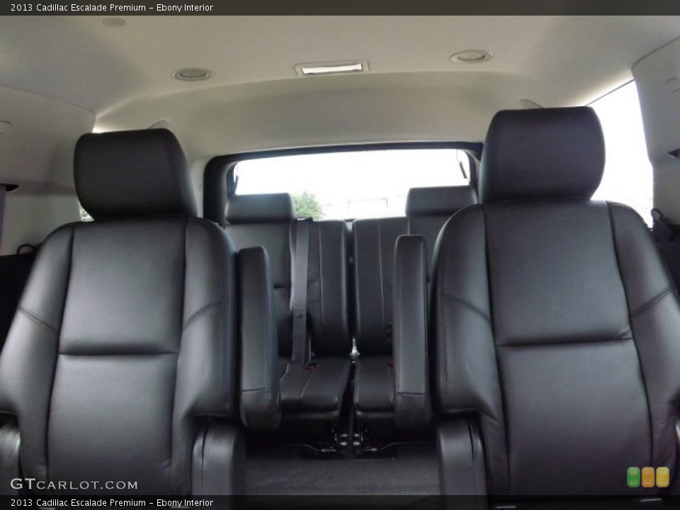 Ebony Interior Rear Seat for the 2013 Cadillac Escalade Premium #69437059
