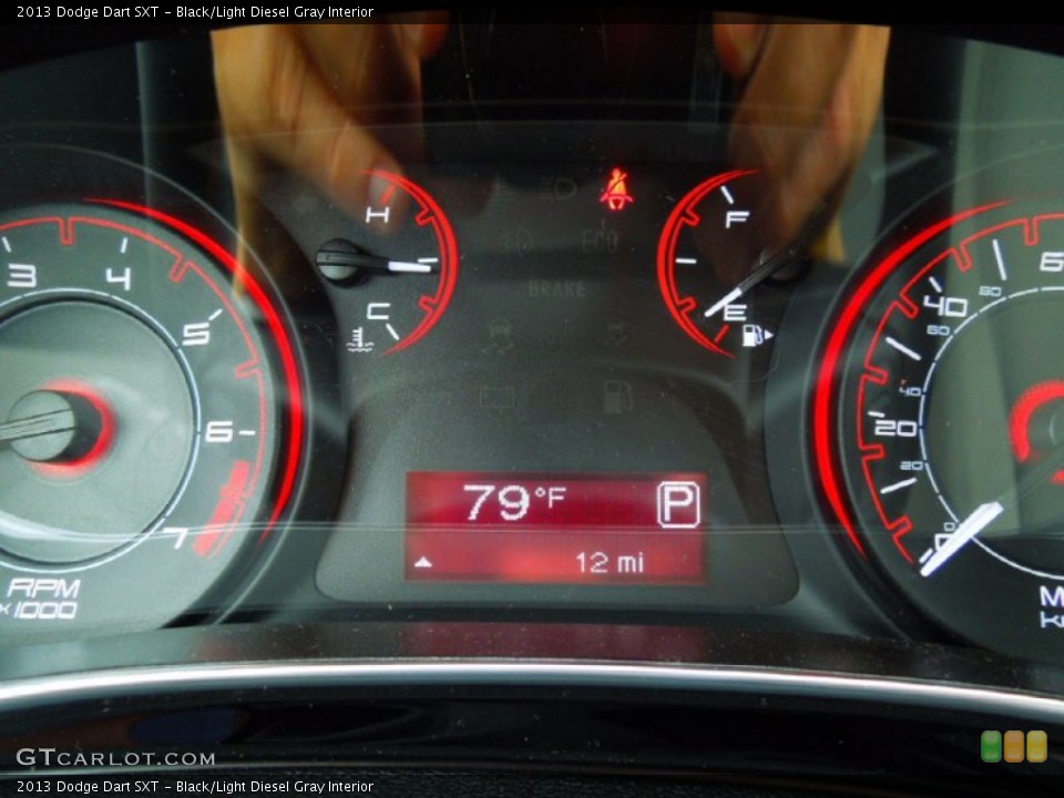 Black/Light Diesel Gray Interior Gauges for the 2013 Dodge Dart SXT #69437671