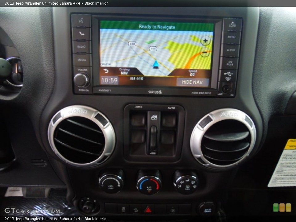 Black Interior Navigation for the 2013 Jeep Wrangler Unlimited Sahara 4x4 #69437923
