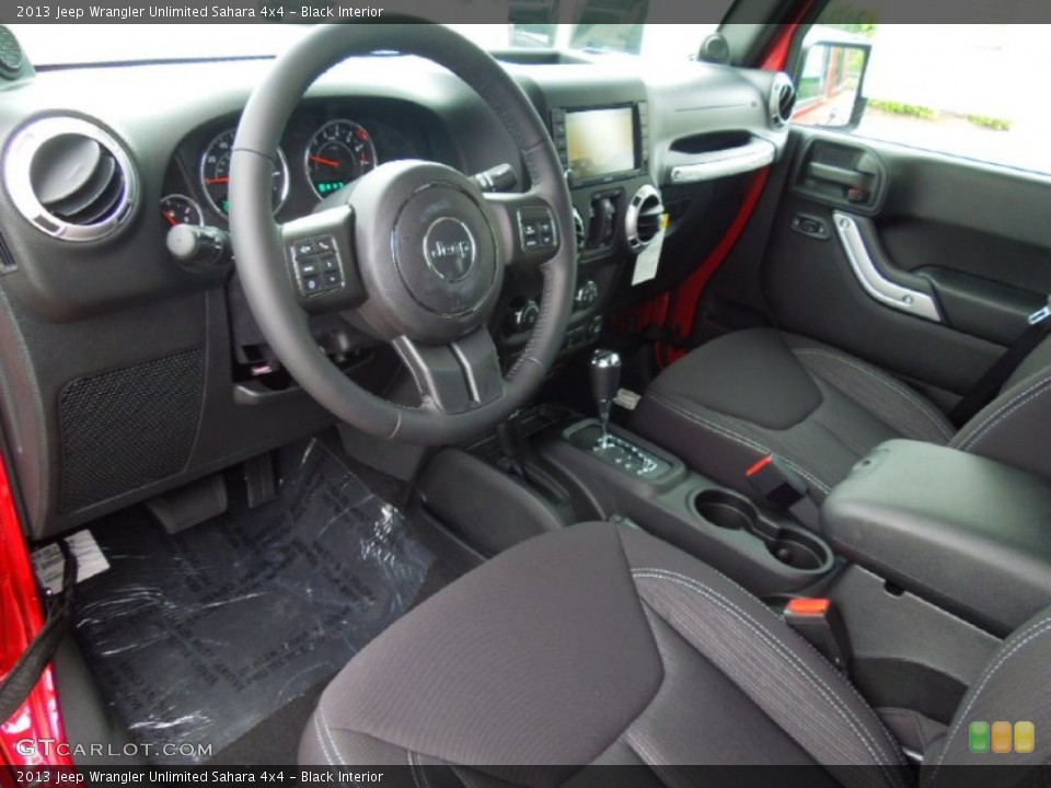 Black Interior Prime Interior for the 2013 Jeep Wrangler Unlimited Sahara 4x4 #69438040
