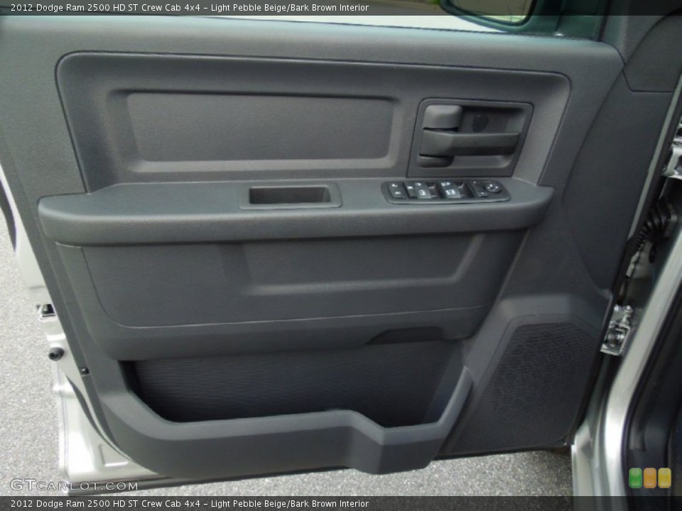 Light Pebble Beige/Bark Brown Interior Door Panel for the 2012 Dodge Ram 2500 HD ST Crew Cab 4x4 #69438130