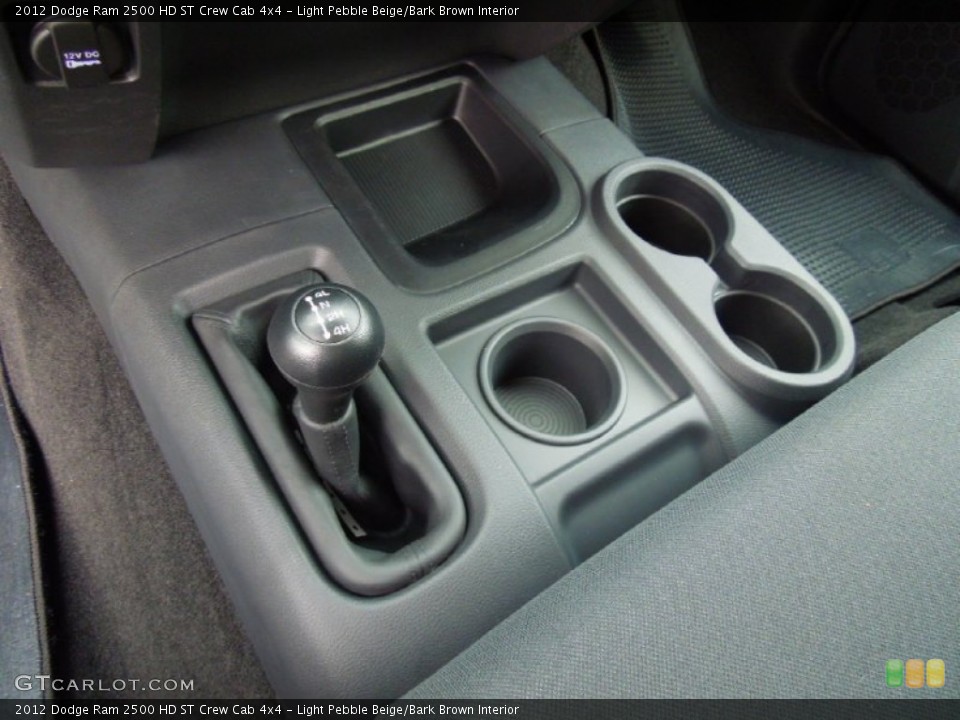 Light Pebble Beige/Bark Brown Interior Transmission for the 2012 Dodge Ram 2500 HD ST Crew Cab 4x4 #69438139
