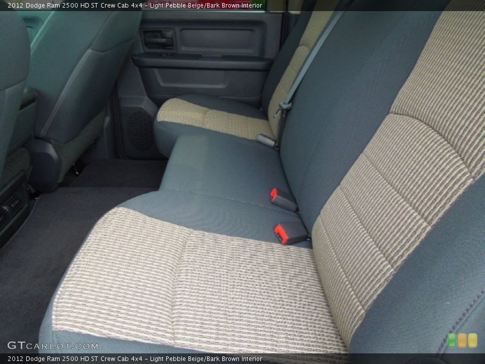Light Pebble Beige/Bark Brown Interior Rear Seat for the 2012 Dodge Ram 2500 HD ST Crew Cab 4x4 #69438176