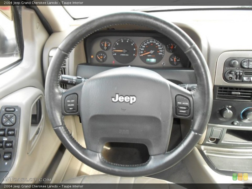 Taupe Interior Steering Wheel for the 2004 Jeep Grand Cherokee Laredo #69439303