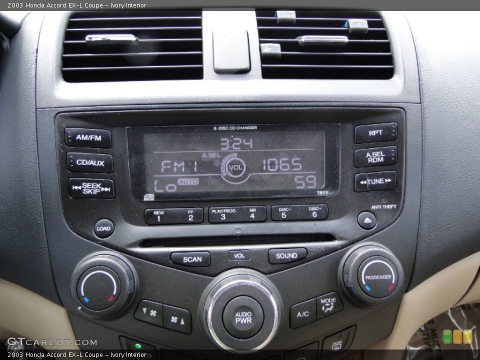 Ivory Interior Audio System for the 2003 Honda Accord EX-L Coupe #69440170