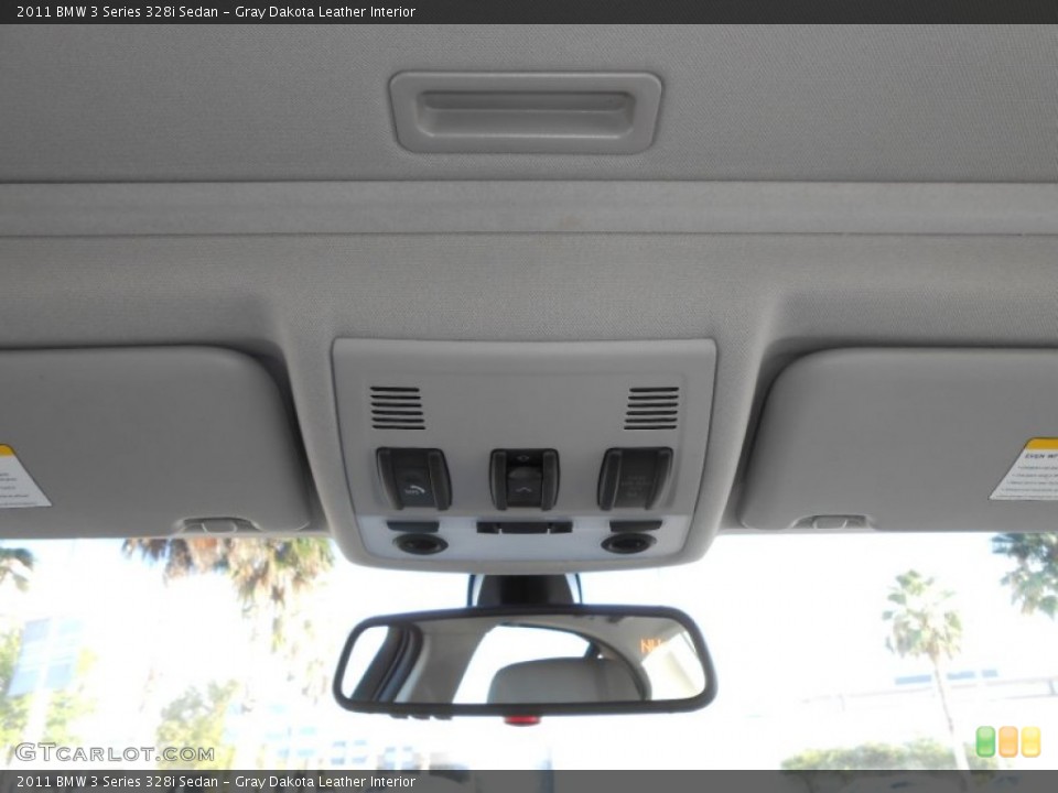 Gray Dakota Leather Interior Controls for the 2011 BMW 3 Series 328i Sedan #69440314