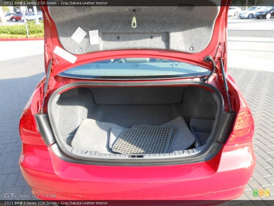 Gray Dakota Leather Interior Trunk for the 2011 BMW 3 Series 328i Sedan #69440329
