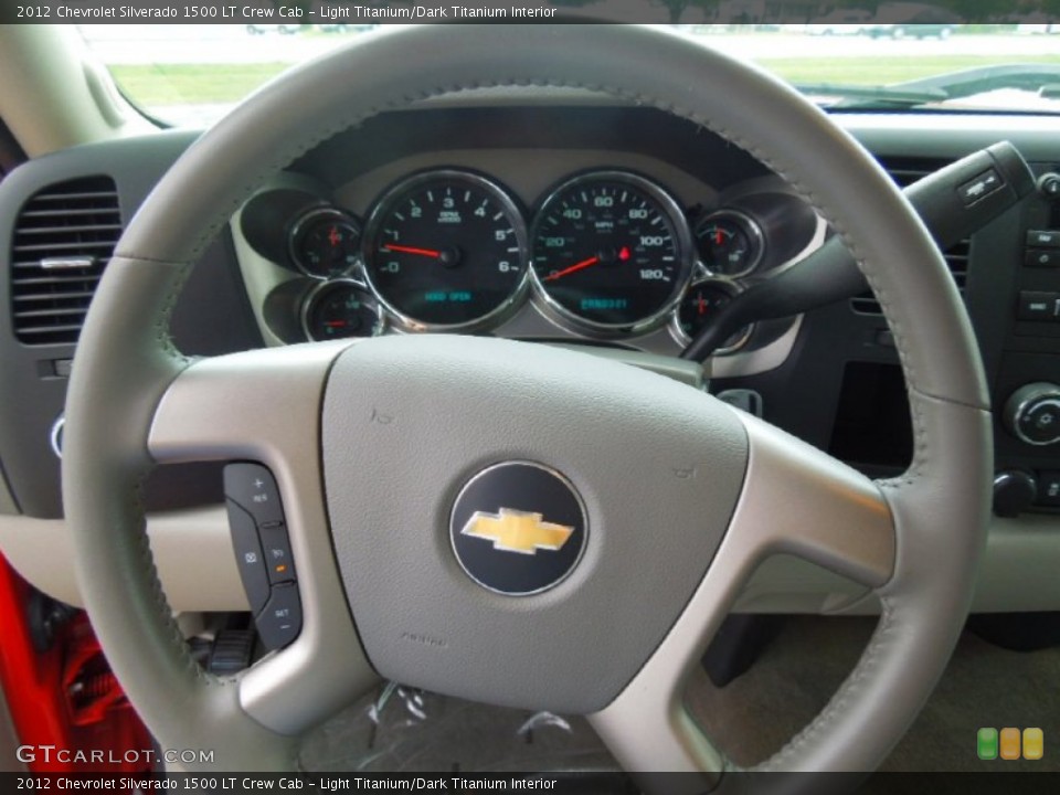 Light Titanium/Dark Titanium Interior Steering Wheel for the 2012 Chevrolet Silverado 1500 LT Crew Cab #69442078